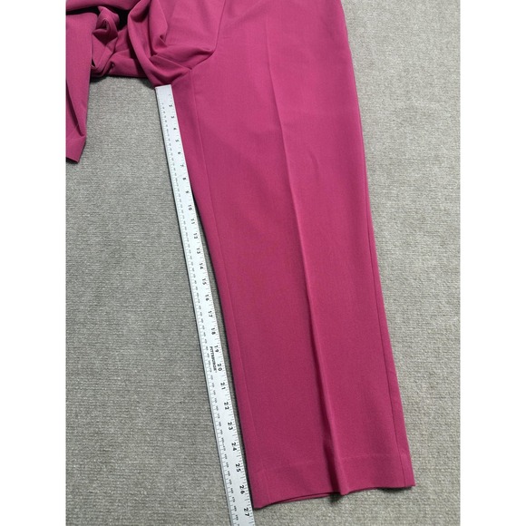 Alfred Dunner 2 Piece Set Top Pants Womens XL Magenta Beaded Neckline Pull On - Picture 12 of 13